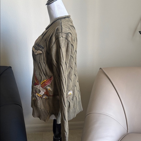 Ralph Lauren Olive Women's Crewneck Sweater ( New ) - Picture 4 of 13